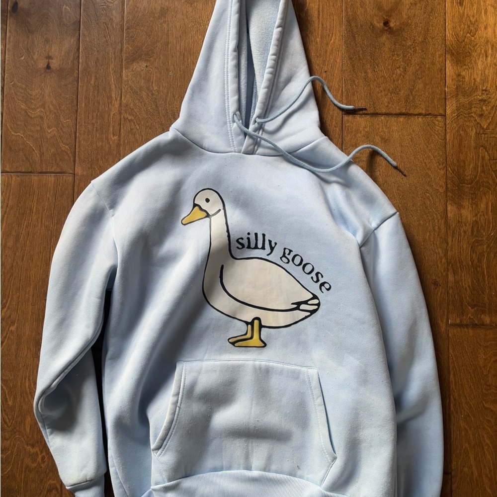 Silly Goose Light Blue Hoodie